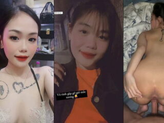 Em gái nằm banh mông ra cho anh dập